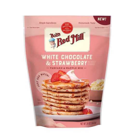 White Chocolate & Strawberry Pancake & Waffle Mix